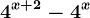 4^x+2-4^x