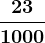 \frac231000
