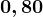 0,80
