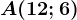 A(12;6)