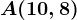 A(10,8)