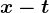 x-t