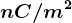 nC/m^2