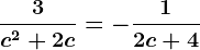 \frac3c^2+2c=-\frac12c+4