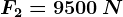F2=9500\, N