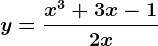 y=\fracx^3+3x-12x
