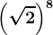 \left ( \sqrt2 \right )^8