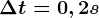 \Delta t=0,2s