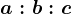 a:b:c