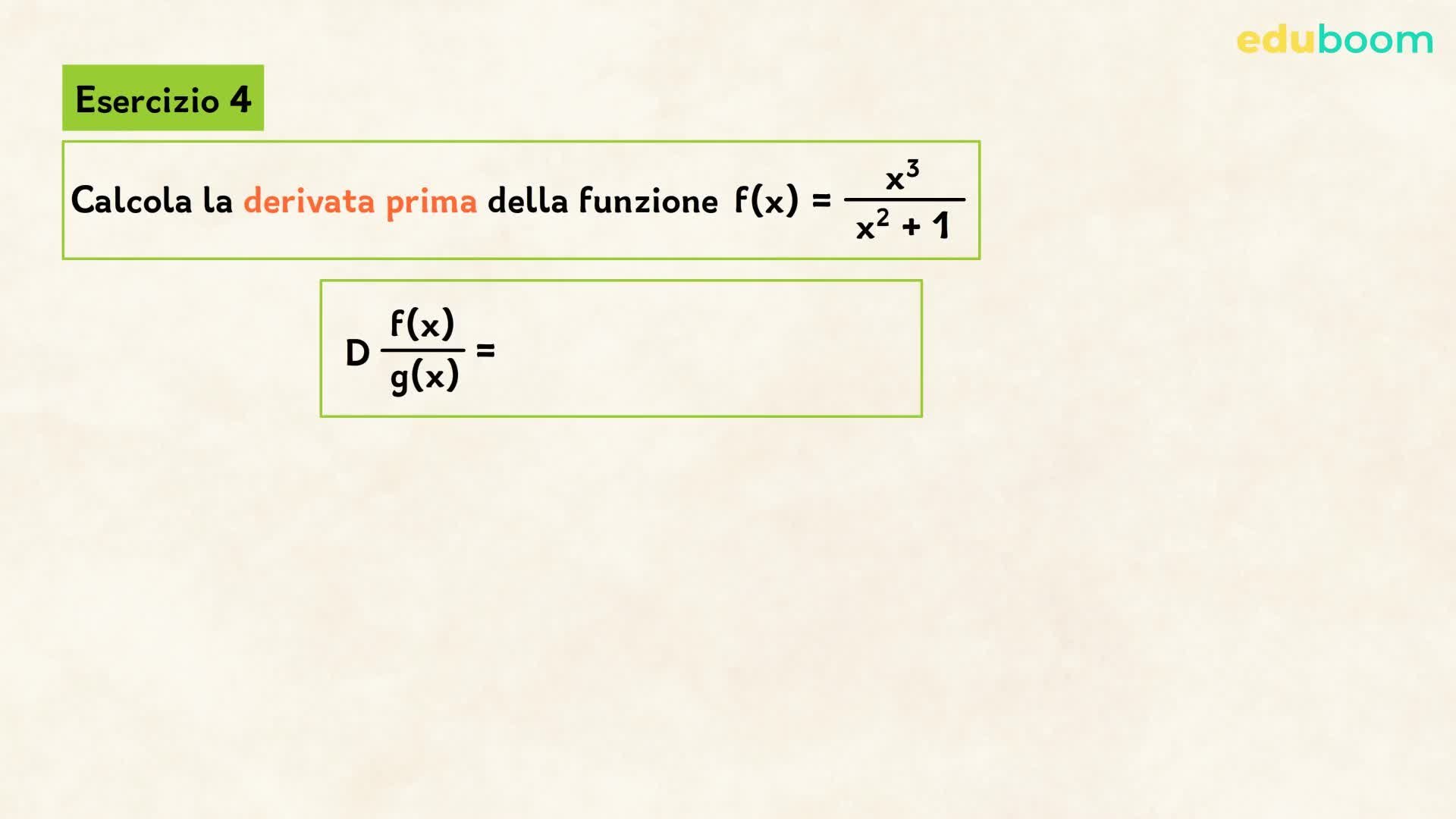 Algebra delle derivate. Matematica quarta superiore