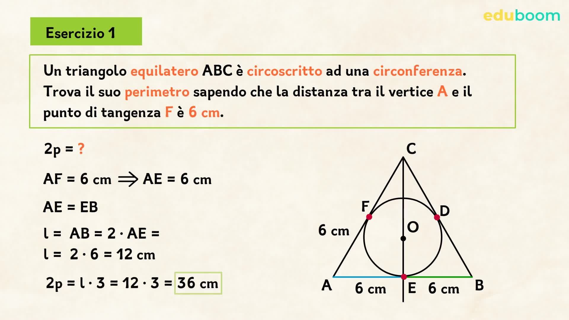 Poligoni circoscritti ad una circonferenza. Matematica seconda media